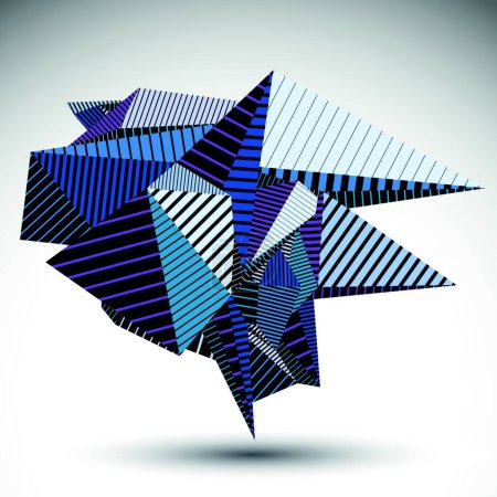 Ilustración de "Elemento de contraste cibernético construido a partir de figuras geométricas - Imagen libre de derechos