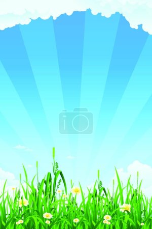 Illustration for Green nature, graphic vector illustration - Royalty Free Image