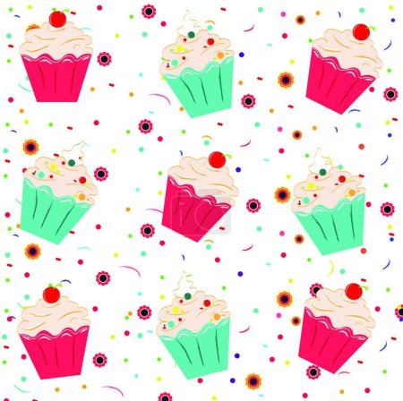 Illustration for "ice cream" flat icon, vector illustration - Royalty Free Image