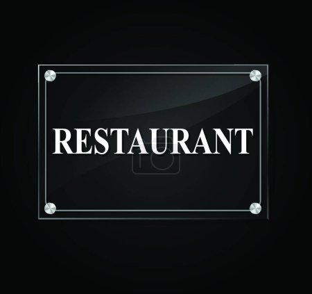 Ilustración de "signo de restaurante "icono plano, vector de ilustración - Imagen libre de derechos