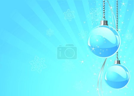 Téléchargez les illustrations : "Icône plate de boules du Nouvel An, illustration vectorielle - en licence libre de droit
