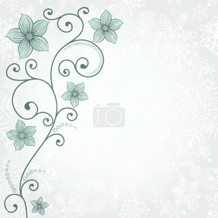 Illustration for "Gentle winter card" flat icon, vector illustration - Royalty Free Image