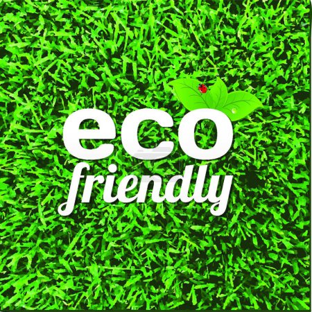Illustration for "Eco Friendly Poster" flat icon, vector illustration - Royalty Free Image