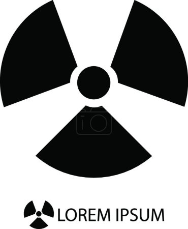 Ilustración de Icono de radiación, ilustración vectorial - Imagen libre de derechos