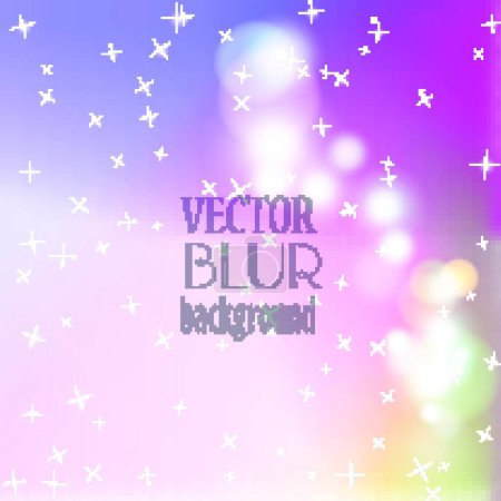 Illustration for "Abstract blur bokeh bright color background" - Royalty Free Image