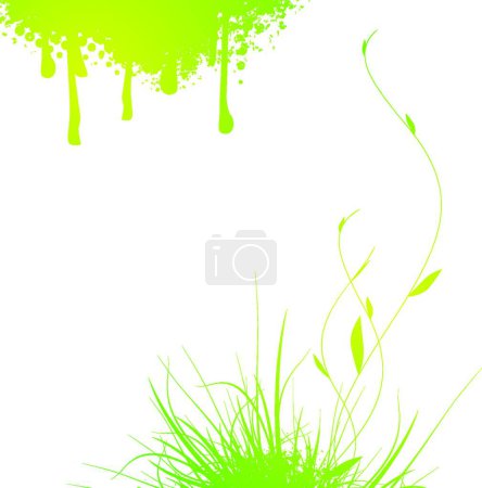 Ilustración de "Abstracto diseño de la naturaleza "icono plano, ilustración vectorial - Imagen libre de derechos