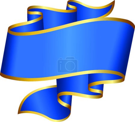 Illustration for "Blue ribbon" flat icon, vector illustration - Royalty Free Image