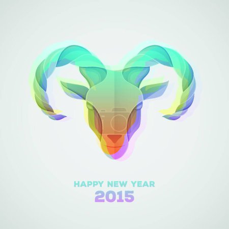 Ilustración de "La cabra es un símbolo de 2015
" - Imagen libre de derechos