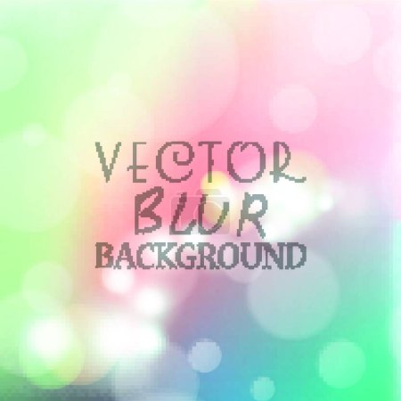 Illustration for Abstract blur bokeh bright color background - Royalty Free Image