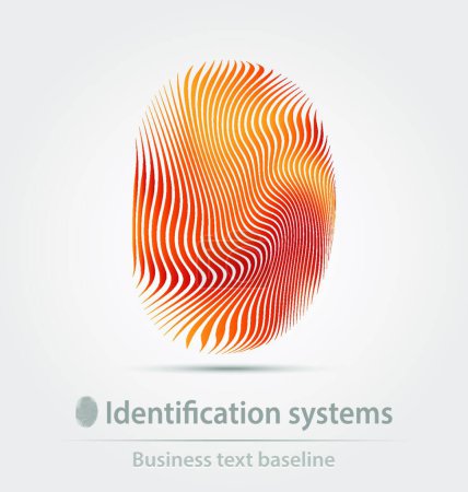 Ilustración de "Icono de negocio de sistemas de identificación
" - Imagen libre de derechos