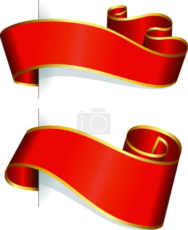 Illustration for Ribbon collection on white background - Royalty Free Image