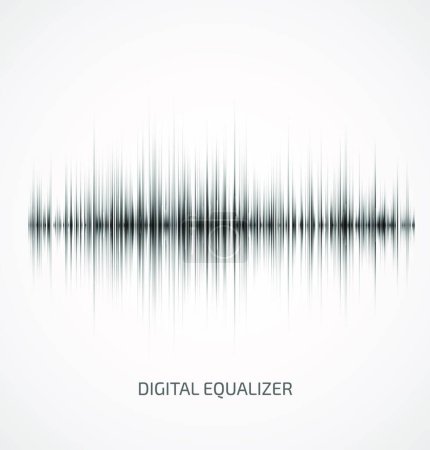 Illustration for Abstract music equalizer vector illustration - Royalty Free Image