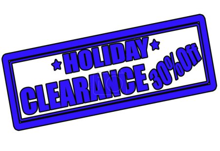 Illustration for Holiday clearance vector illustration - Royalty Free Image