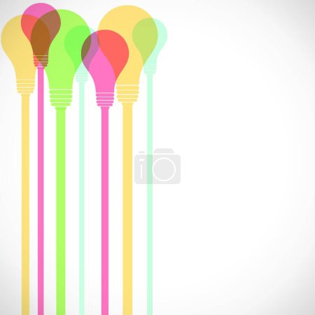 Ilustración de Ilustración colorida del vector del bulbo - Imagen libre de derechos