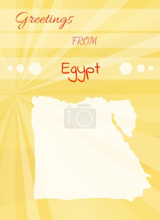 Ilustración de Saludos de Egipto vector ilustración - Imagen libre de derechos