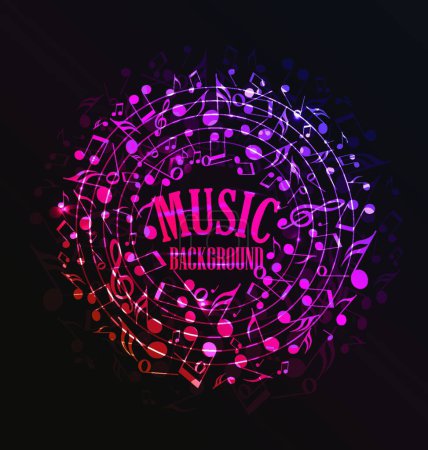 Illustration for Music Background, graphic vector illustration - Royalty Free Image