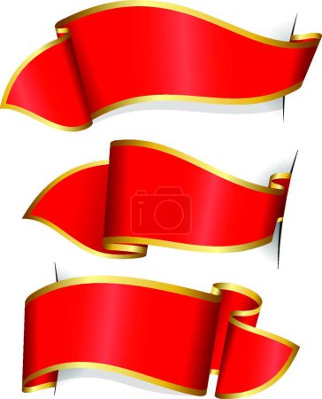 Illustration for Ribbon collection on white background - Royalty Free Image
