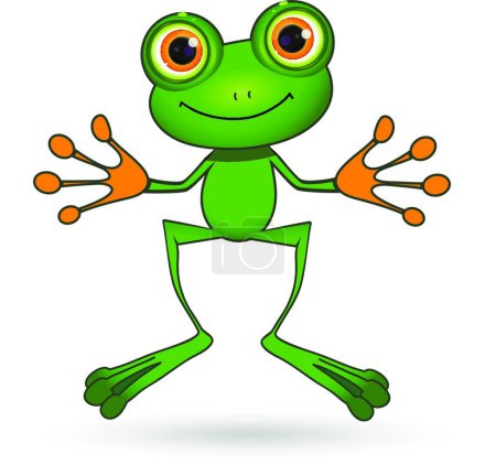 Illustration for Frog icon vector illustration - Royalty Free Image