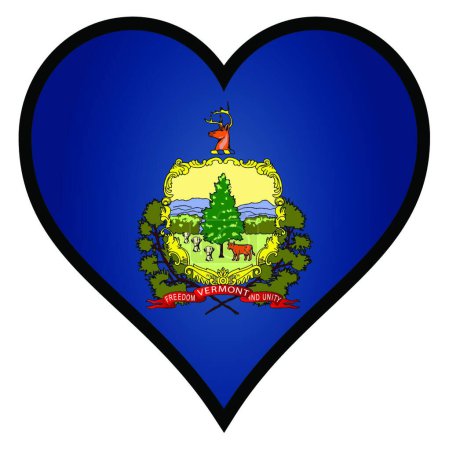 Ilustración de Amor Vermont vector ilustración - Imagen libre de derechos