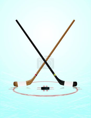 Illustration for Ice Hockey vector illustration - Royalty Free Image