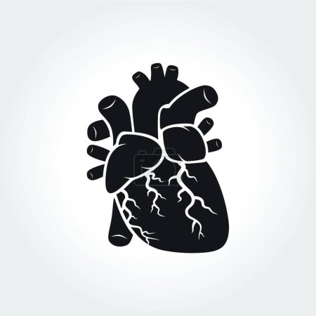 Illustration for Heart anatomy symbol, vector illustration simple design - Royalty Free Image