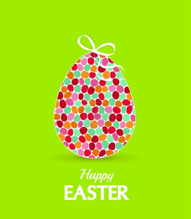 Ilustración de Huevo de Pascua, ilustración vectorial diseño simple - Imagen libre de derechos