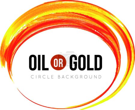 Illustration for Oil or gold, vector illustration simple design - Royalty Free Image