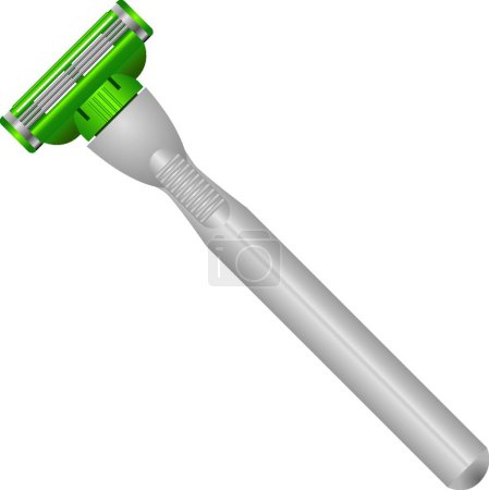 Illustration for Razor - a tool hygiene, vector illustration simple design - Royalty Free Image