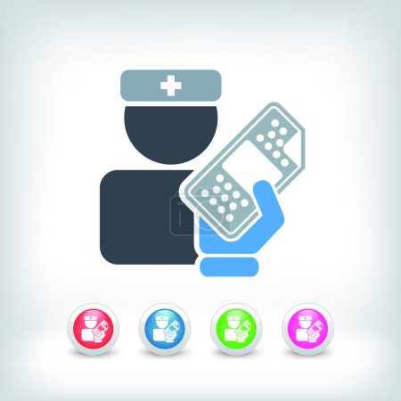 Illustration for Medical patch, graphic vector illustration - Royalty Free Image