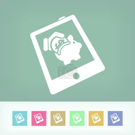 Ilustración de "Banco web "icono web vector ilustración - Imagen libre de derechos