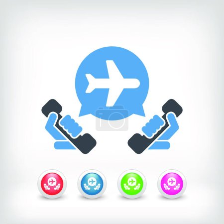 Illustration for Airport infoline vector illustration - Royalty Free Image