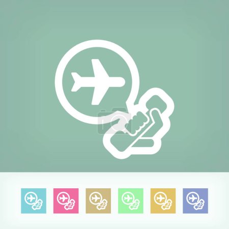Illustration for Airport infoline vector illustration - Royalty Free Image