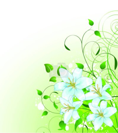 Illustration for Spring background, vector illustration simple design - Royalty Free Image