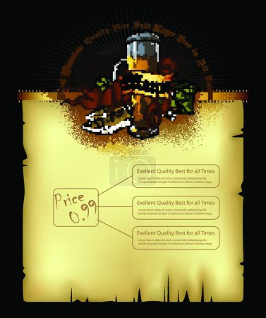 Illustration for Beer menu, vector illustration simple design - Royalty Free Image
