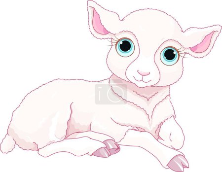 Téléchargez les illustrations : Moutons. animal de ferme. illustration vectorielle - en licence libre de droit