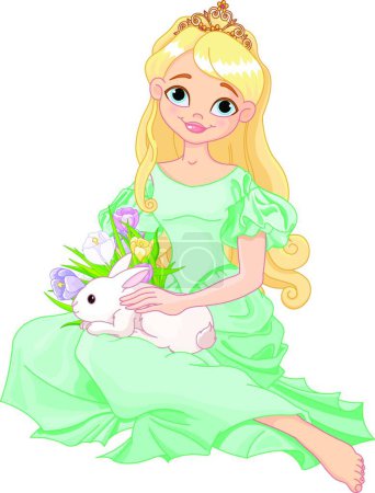 Illustration for Illustration of the Easter princess - Royalty Free Image