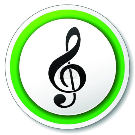 Illustration for Music icon vector illustration - Royalty Free Image