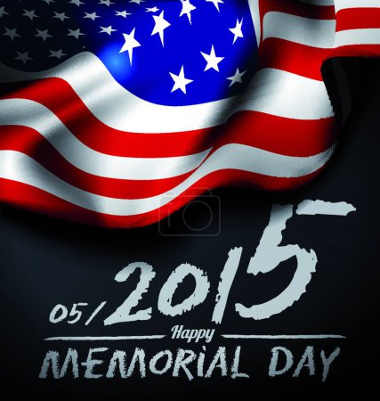 Illustration for Memorial day  vector illustration - Royalty Free Image