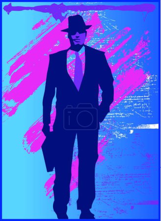 Illustration for Business Man vector illustration - Royalty Free Image