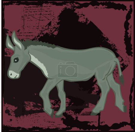 Illustration for Illustration of the Donkey - Royalty Free Image