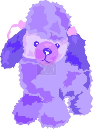 Illustration for Poodle character vector illustration - Royalty Free Image
