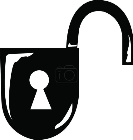 Illustration for Lock colorful vector illustration - Royalty Free Image