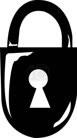 Illustration for Padlock icon, web simple illustration - Royalty Free Image