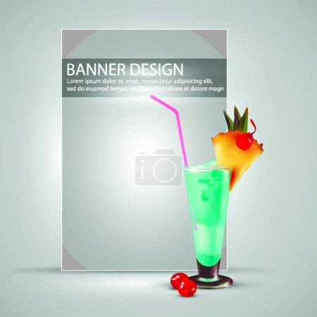 Illustration for "banner design"" colorful vector illustration - Royalty Free Image
