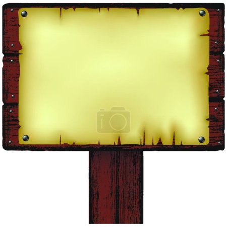 Illustration for "notice board"" colorful vector illustration - Royalty Free Image