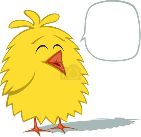 Illustration for "Funny chickens"" colorful vector illustration - Royalty Free Image