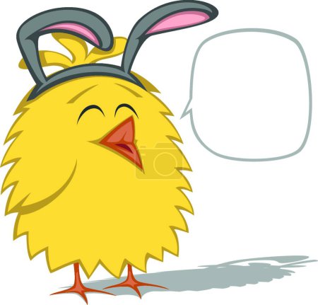 Illustration for "Funny chickens"" colorful vector illustration - Royalty Free Image