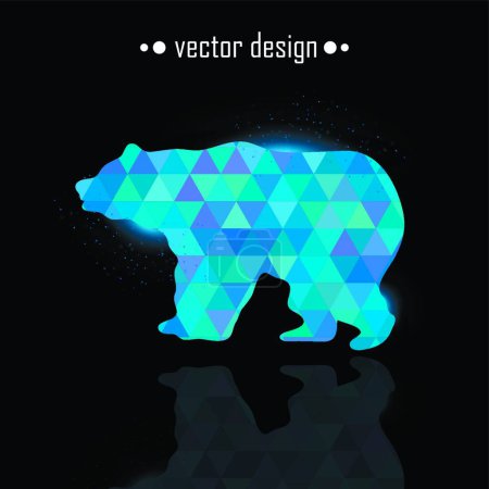 Ilustración de "Vector ilustración moderna de oso" - Imagen libre de derechos