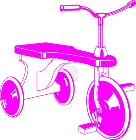 Ilustración de Ilustración vectorial bicicleta infantil - Imagen libre de derechos