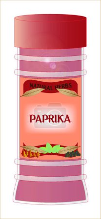 Illustration for Paprika Spice vector illustration - Royalty Free Image
